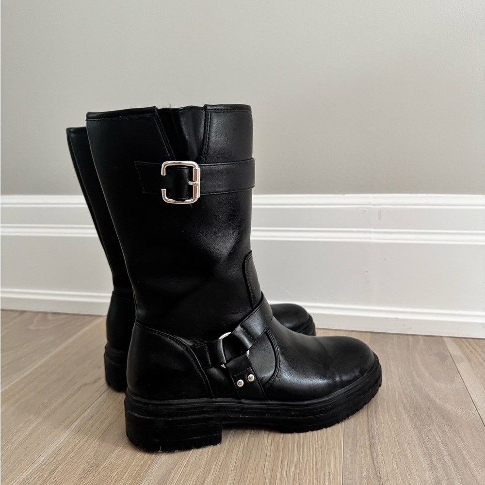 Black Moto Boots